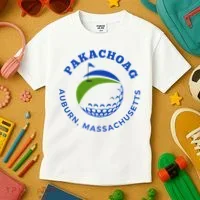 Pakachoag Golf Course Auburn Massachusetts Launching Site Kids T-Shirt thumb 3