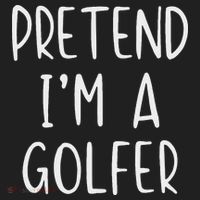 Pretend Golfer Costume Halloween Simple Funny Golfing Golf Women's Sweatshirt thumb 2