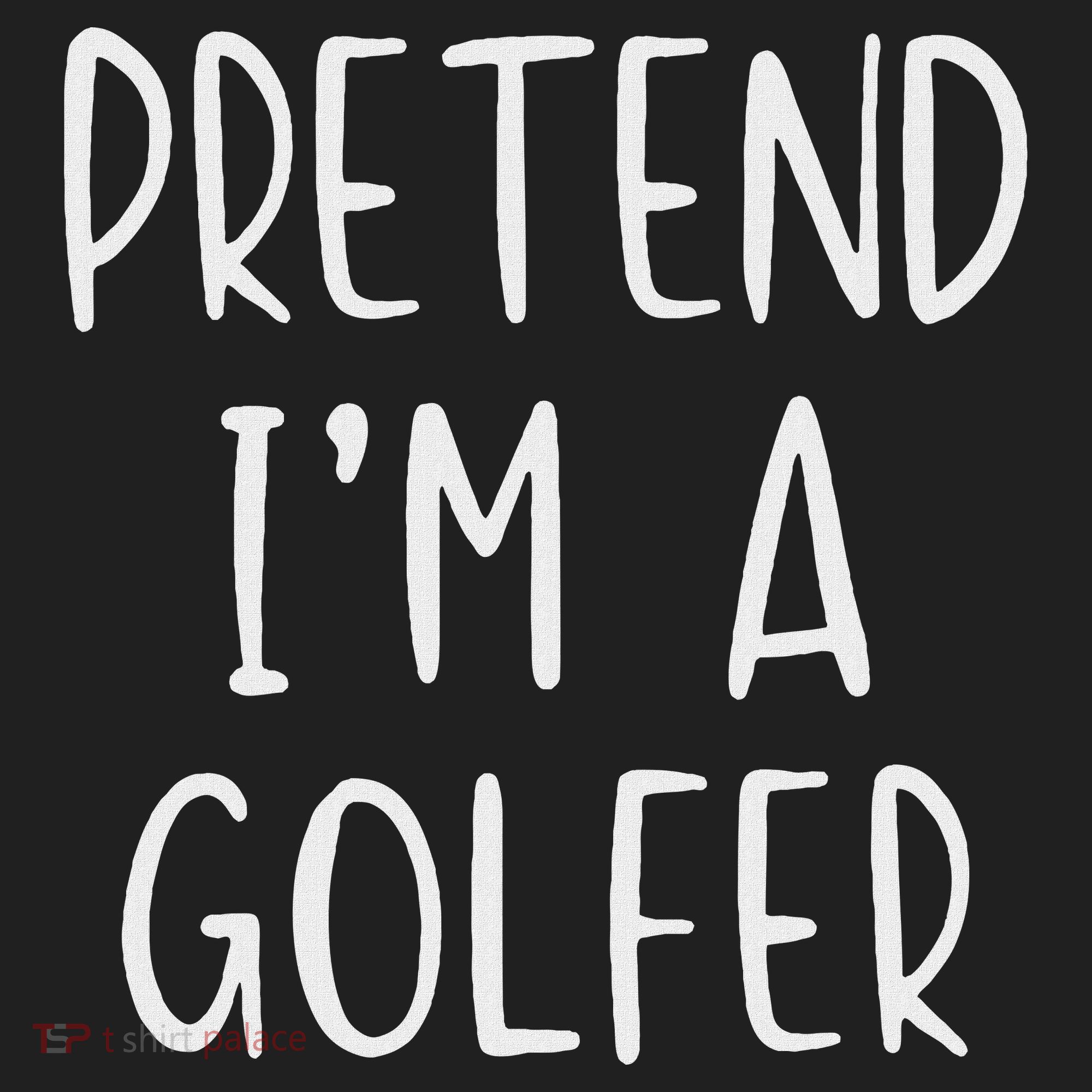 Pretend Golfer Costume Halloween Simple Funny Golfing Golf Women's Sweatshirt