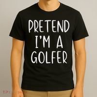 Pretend Golfer Costume Halloween Simple Funny Golfing Golf T-Shirt thumb 3