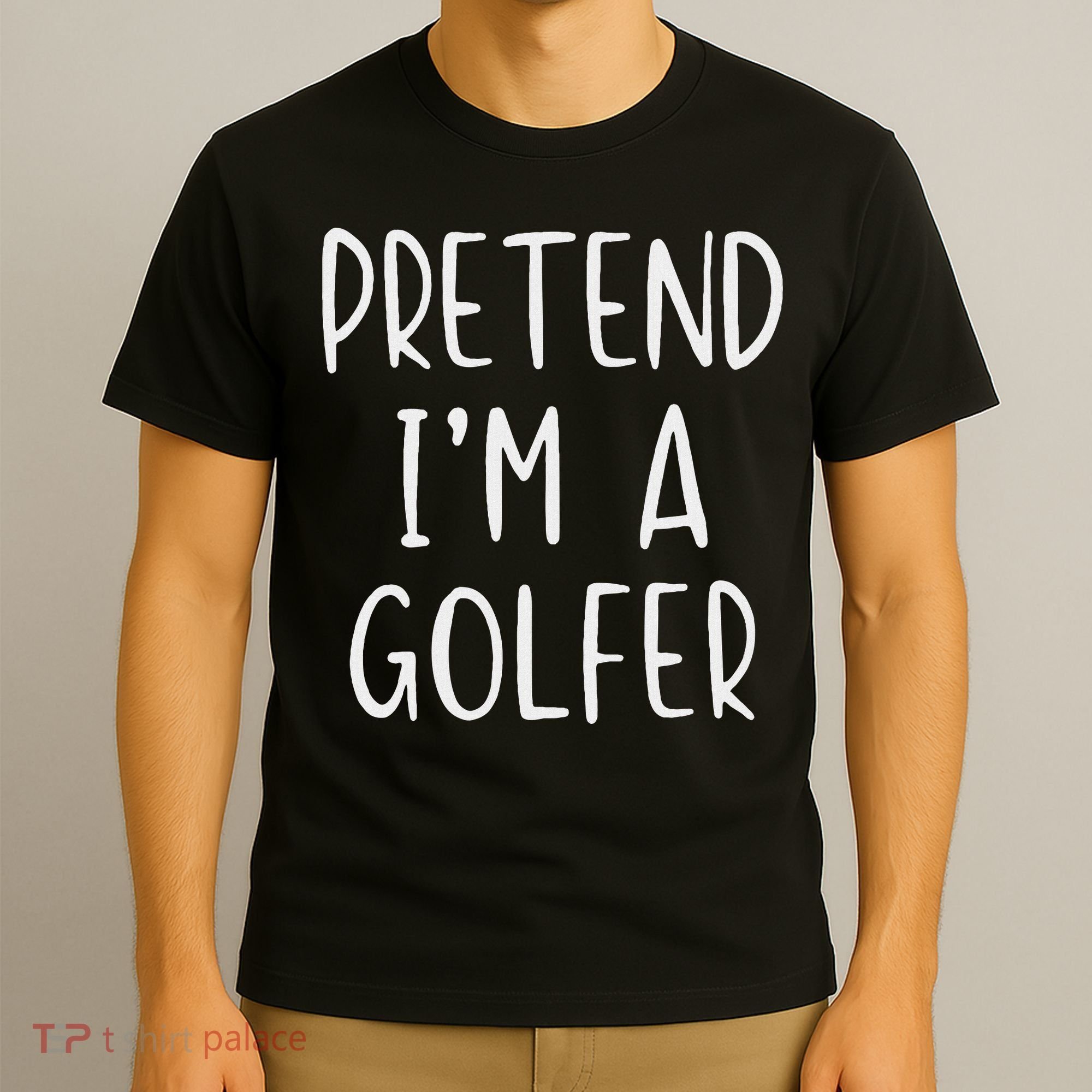 Pretend Golfer Costume Halloween Simple Funny Golfing Golf T-Shirt