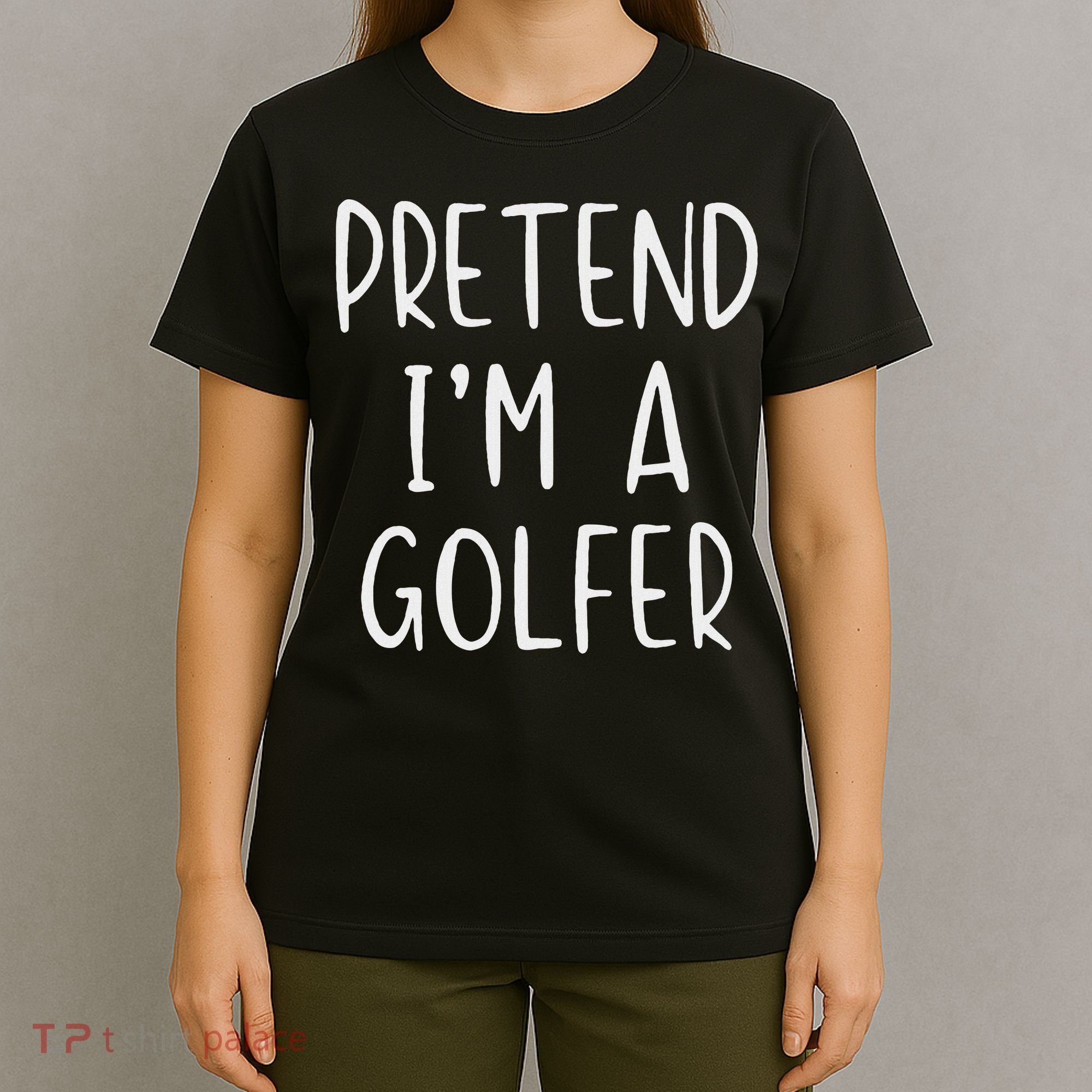 Pretend Golfer Costume Halloween Simple Funny Golfing Golf T-Shirt