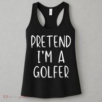 Pretend Golfer Costume Halloween Simple Funny Golfing Golf Women's Tank Top thumb 3