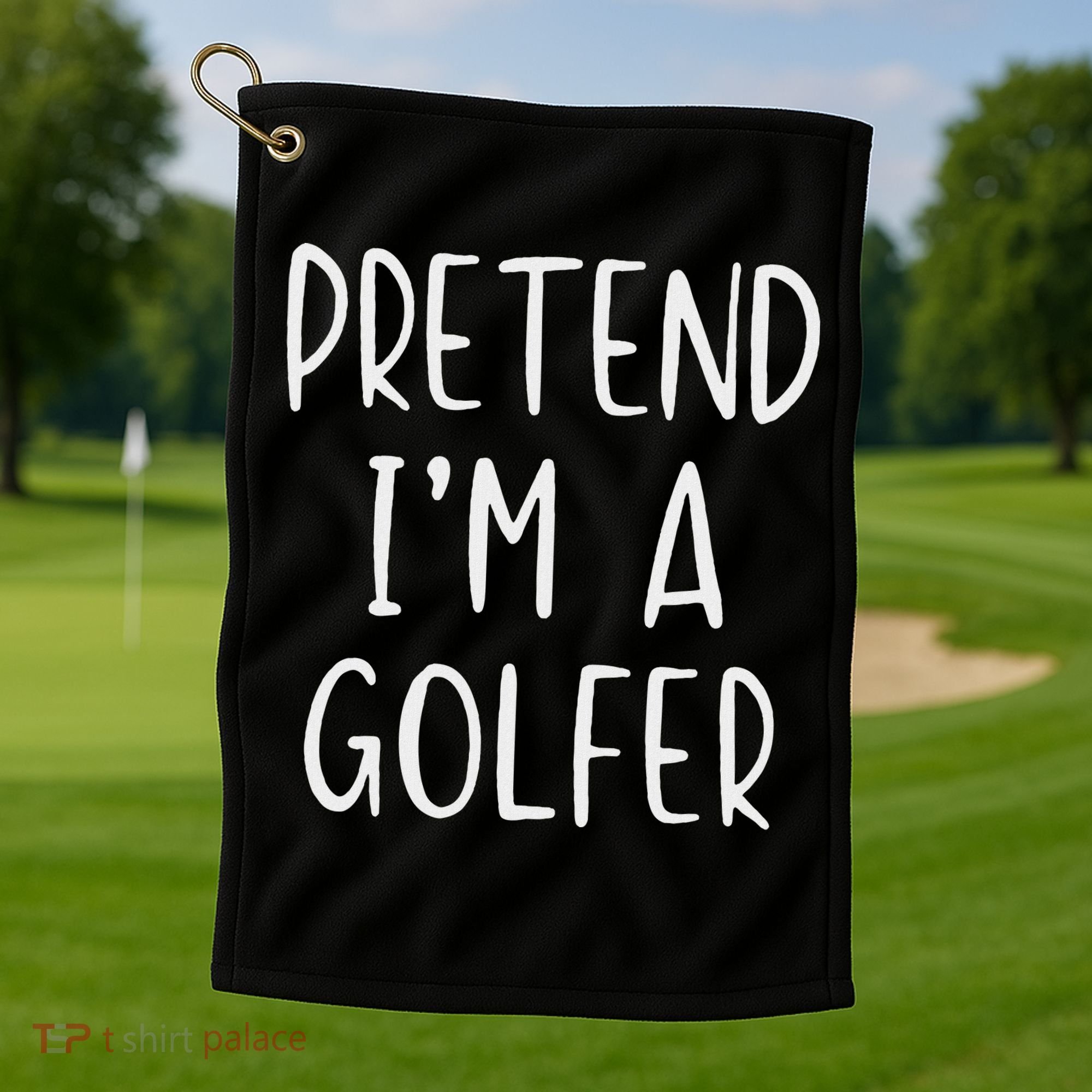 Pretend Golfer Costume Halloween Simple Funny Golfing Golf Golf Towel