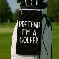 Pretend Golfer Costume Halloween Simple Funny Golfing Golf Golf Towel thumb 2