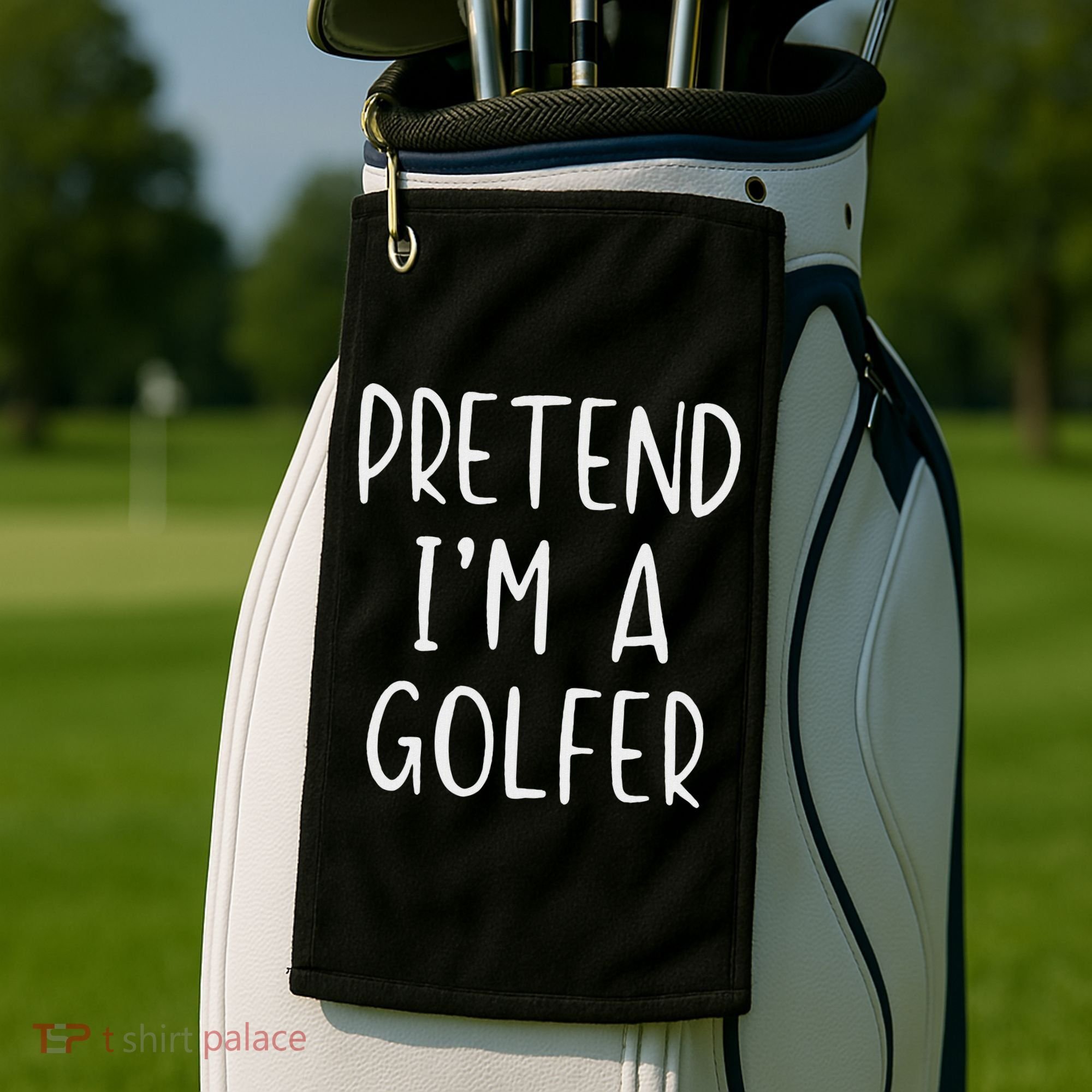 Pretend Golfer Costume Halloween Simple Funny Golfing Golf Golf Towel