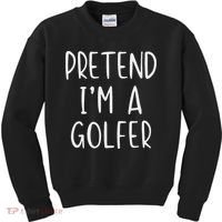 Pretend Golfer Costume Halloween Simple Funny Golfing Golf Kids Sweatshirt thumb 0