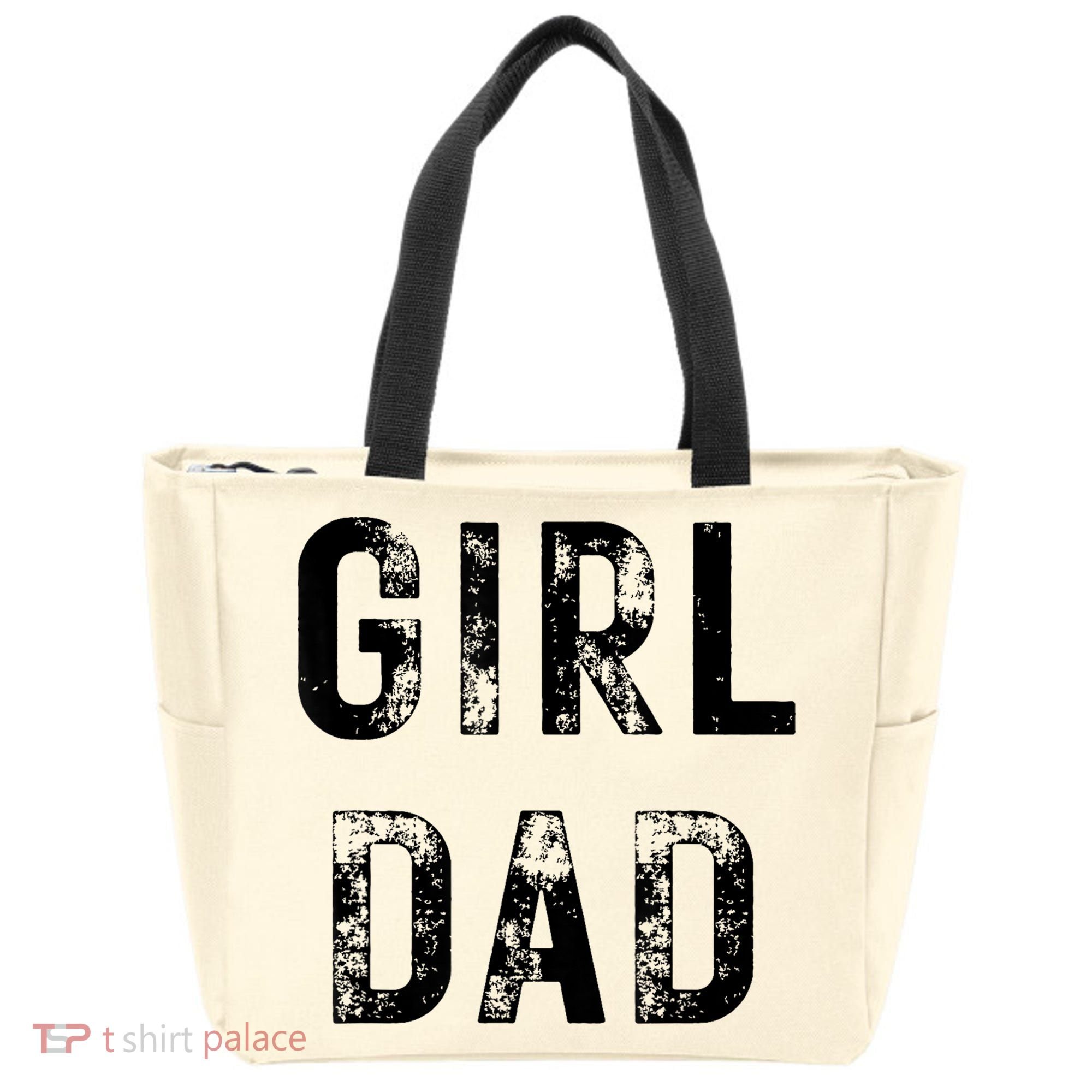 Pink Girl Dad Tote Bag