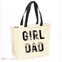 Pink Girl Dad Tote Bag thumb 2