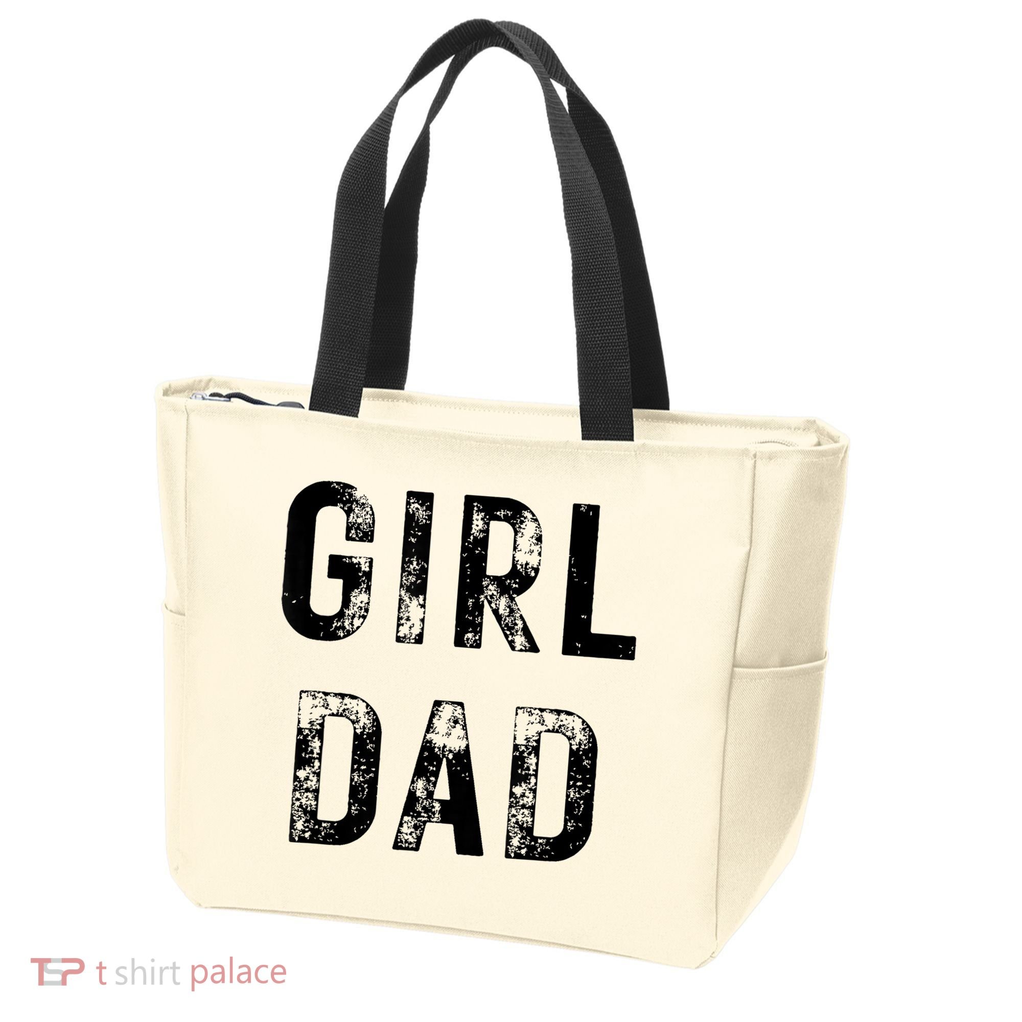 Pink Girl Dad Tote Bag