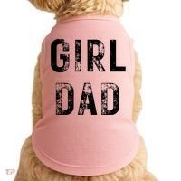 Pink Girl Dad Doggie Tank thumb 0