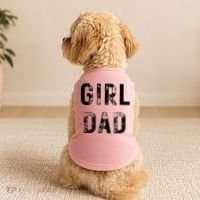 Pink Girl Dad Doggie Tank thumb 2