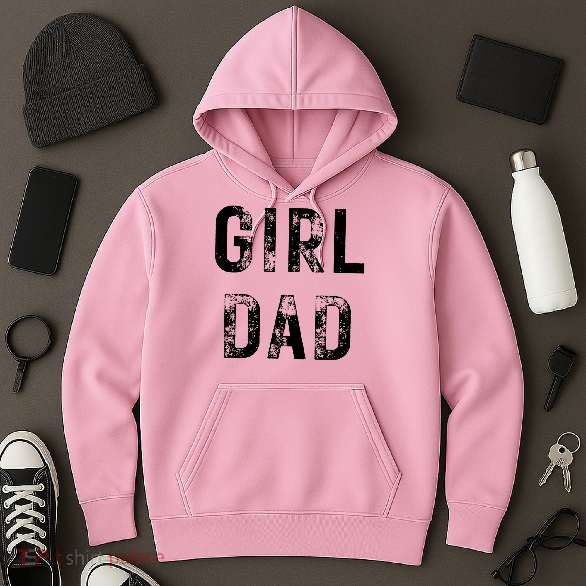 Pink Girl Dad Hoodie