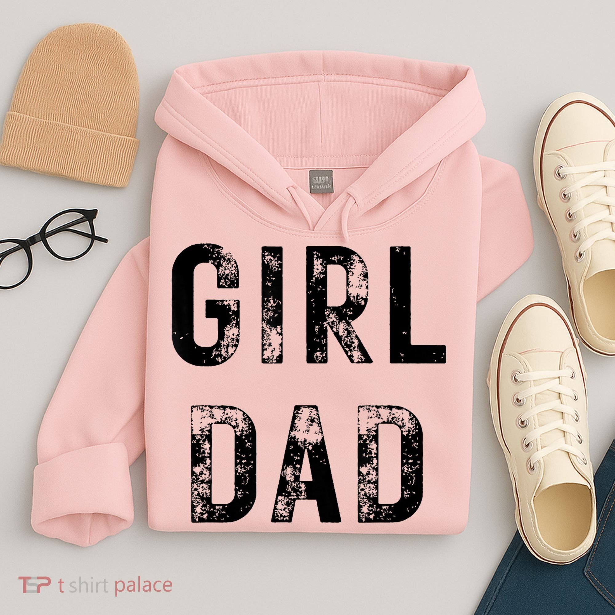 Pink Girl Dad Hoodie