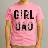 Pink Girl Dad T-Shirt thumb 3