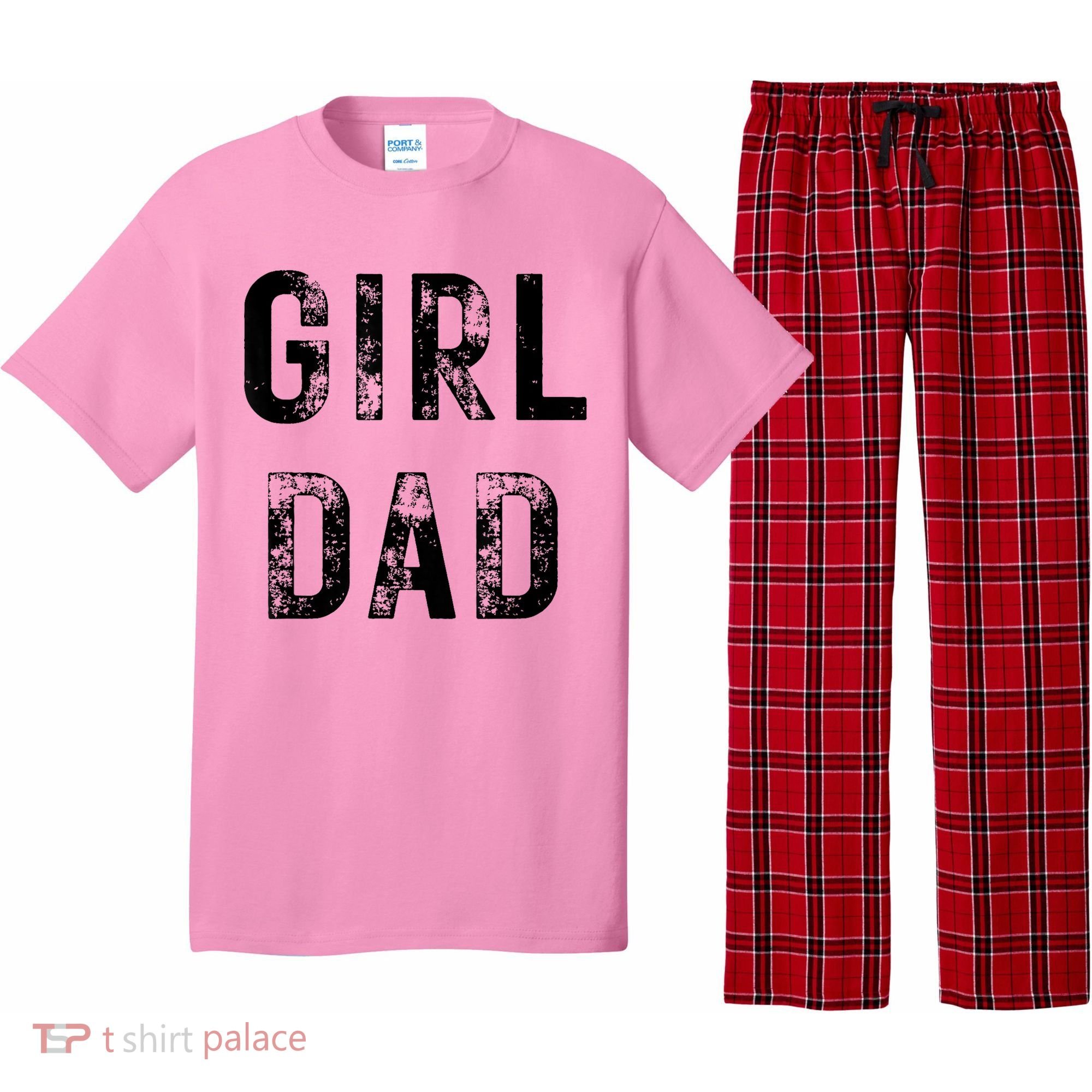 Pink Girl Dad Pajama Set