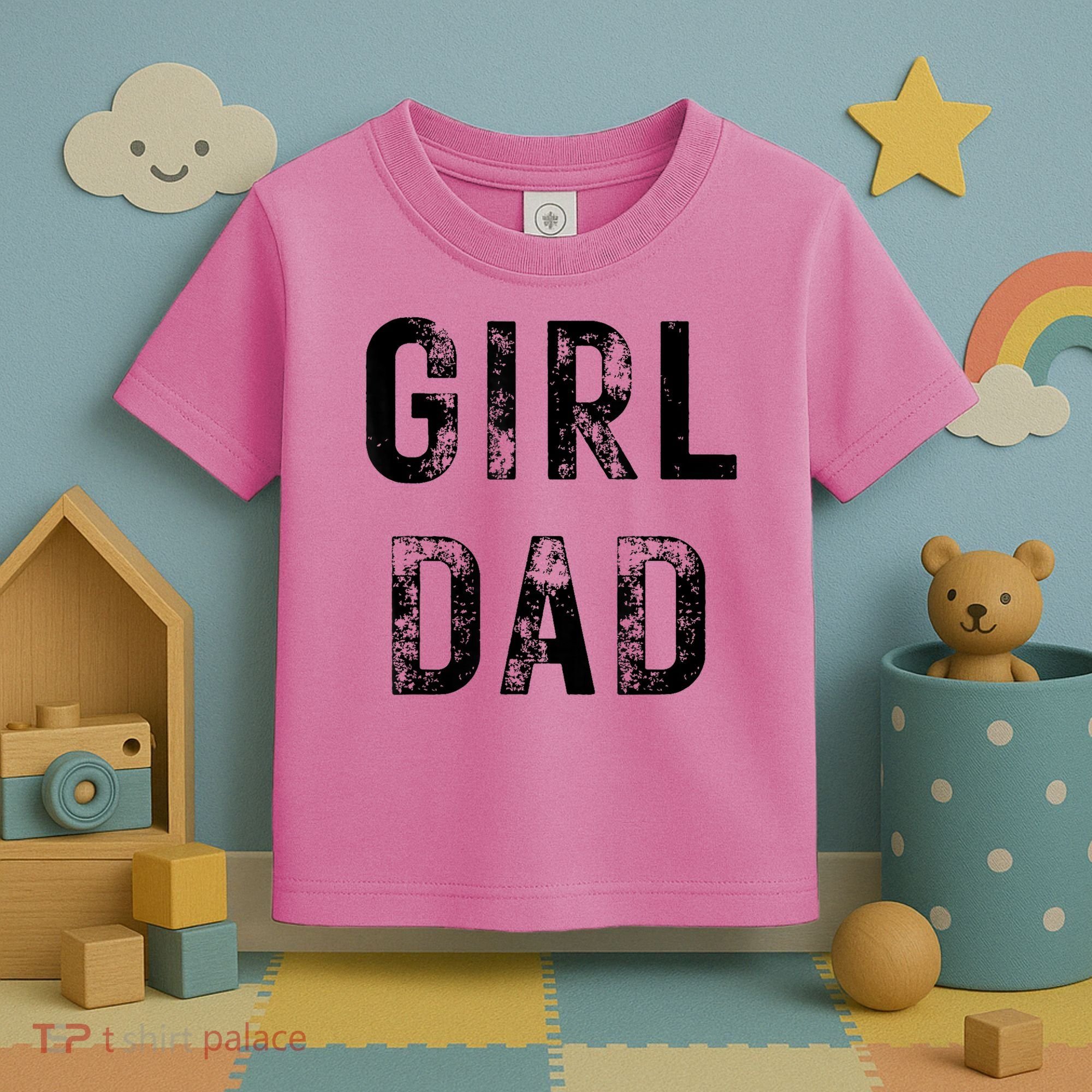 Pink Girl Dad Toddler T-Shirt