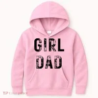 Pink Girl Dad Kids Hoodie thumb 0