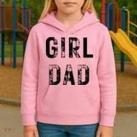 Pink Girl Dad Kids Hoodie thumb 3