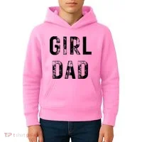 Pink Girl Dad Kids Hoodie thumb 4