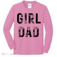 Pink Girl Dad Kids Long Sleeve Shirt thumb 0