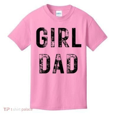 Pink Girl Dad Kids T-Shirt