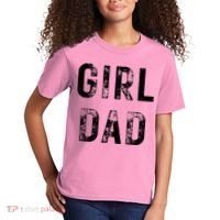 Pink Girl Dad Kids T-Shirt thumb 2