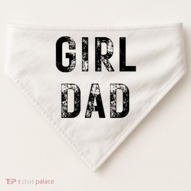 Pink Girl Dad USA-Made Doggie Bandana