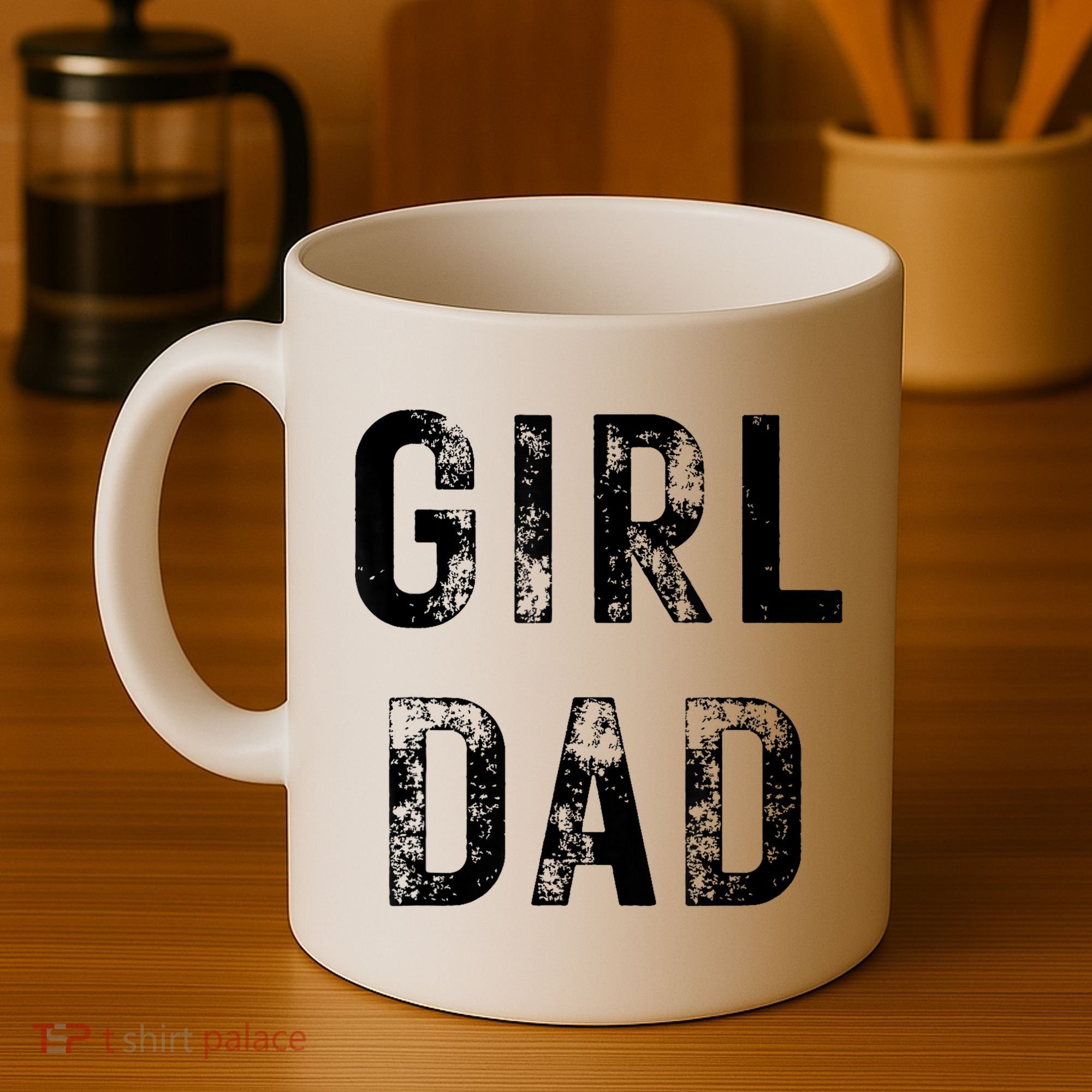 Pink Girl Dad Coffee Mug