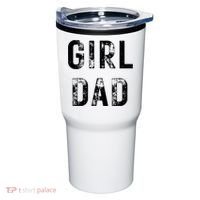 Pink Girl Dad Tumbler thumb 0