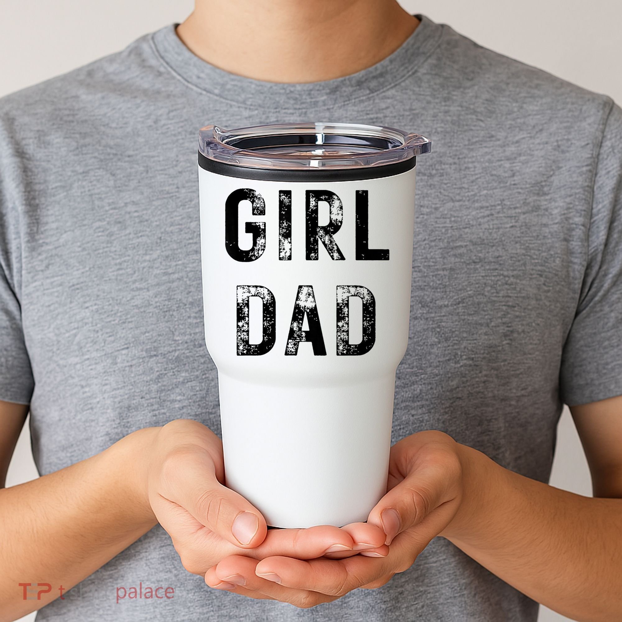 Pink Girl Dad Tumbler