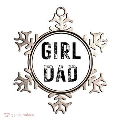 Pink Girl Dad Ornament
