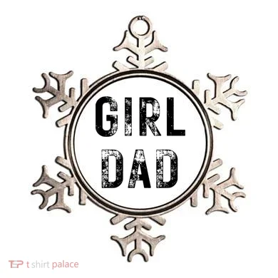 Pink Girl Dad Ornament