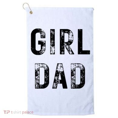 Pink Girl Dad Golf Towel