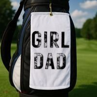 Pink Girl Dad Golf Towel thumb 2