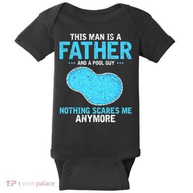 Pool Guy Design for Swimming Pool and Pool Cleaner Baby Bodysuit