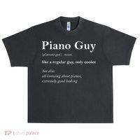 Piano Guy Definition Funny Boy Piano Gift Piano Player Urban Oversized Heavyweight T-Shirt thumb 0