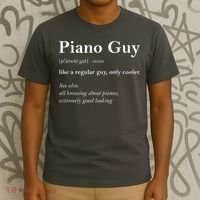 Piano Guy Definition Funny Boy Piano Gift Piano Player T-Shirt thumb 3