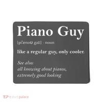 Piano Guy Definition Funny Boy Piano Gift Piano Player Mousepad thumb 0