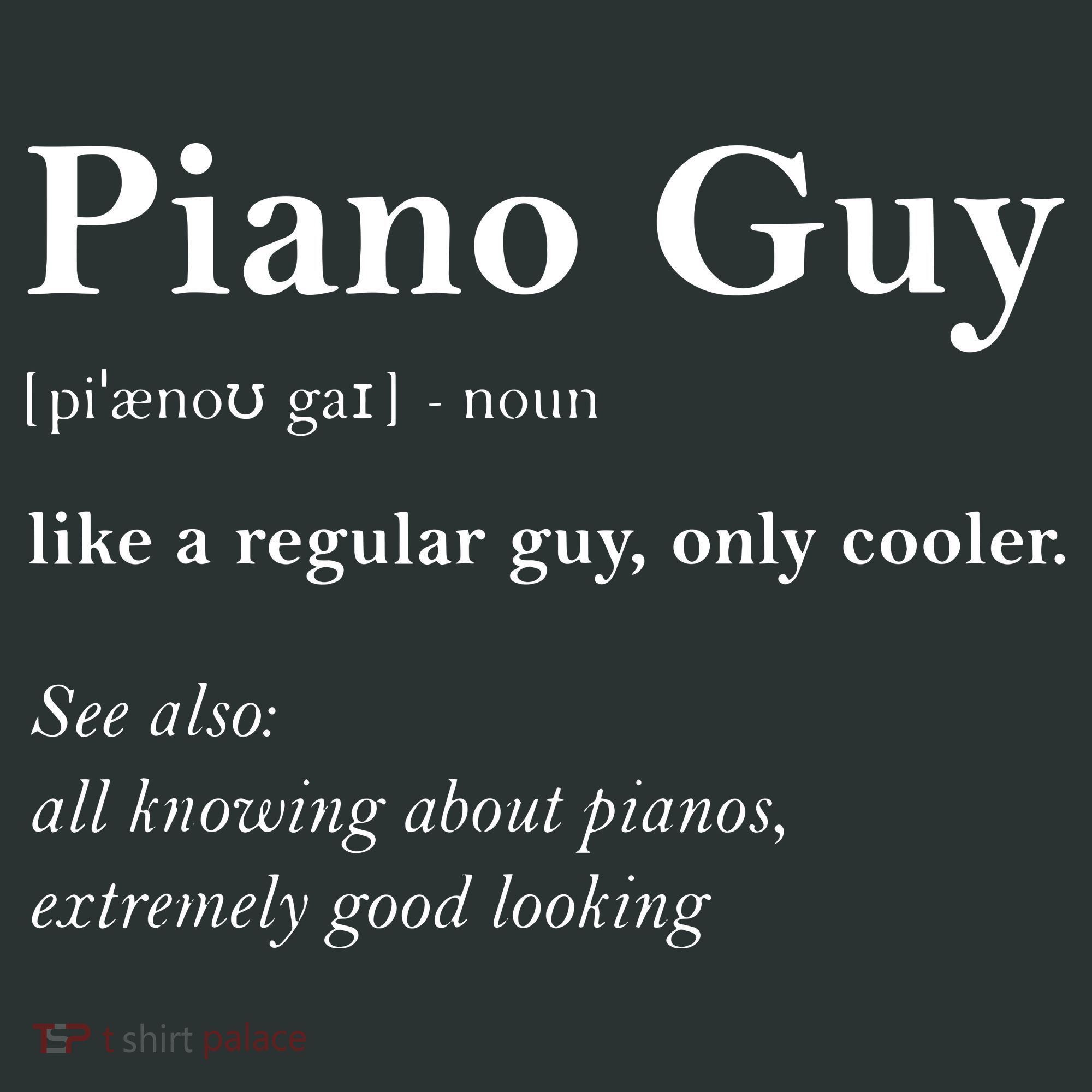 Piano Guy Definition Funny Boy Piano Gift Piano Player Mousepad