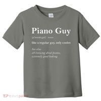 Piano Guy Definition Funny Boy Piano Gift Piano Player Toddler T-Shirt thumb 0