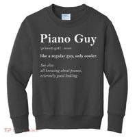 Piano Guy Definition Funny Boy Piano Gift Piano Player Kids Sweatshirt thumb 0