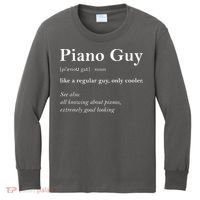 Piano Guy Definition Funny Boy Piano Gift Piano Player Kids Long Sleeve Shirt thumb 0