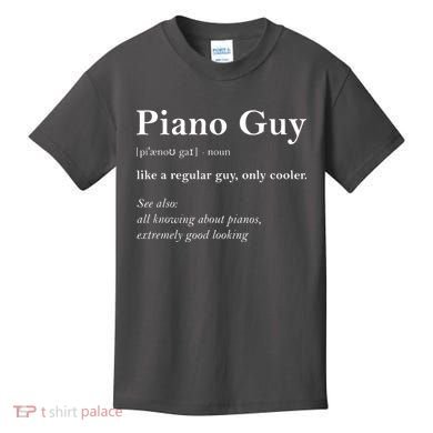 Piano Guy Definition Funny Boy Piano Gift Piano Player Kids T-Shirt