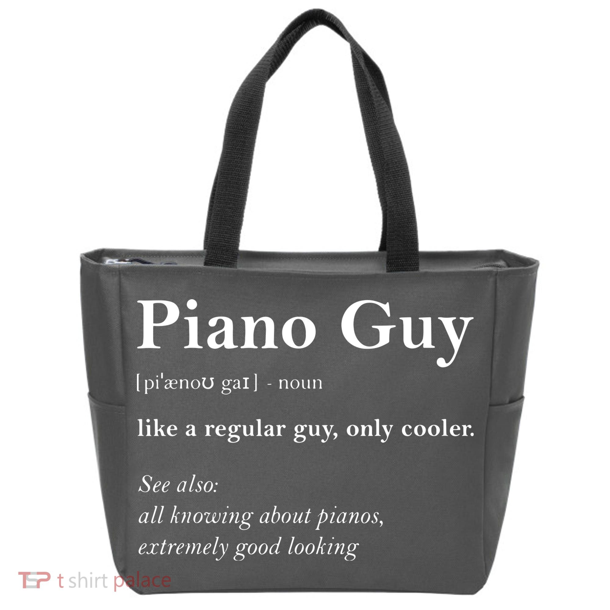 Piano Guy Definition Funny Boy Piano Gift Piano Player Tote Bag