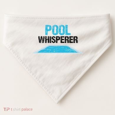Pool Guy Design For Swimming Pool Boy And Pool Cleaner USA-Made Doggie Bandana