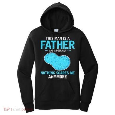Pool Guy Design for Swimming Pool and Pool Cleaner Women's Hoodie