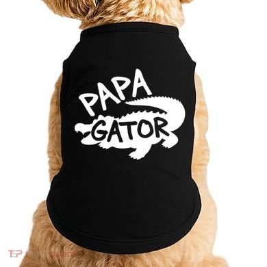 Papa Gator Dad Fathers Day Alligator Daddy Crocodile Cool Gift Doggie Tank
