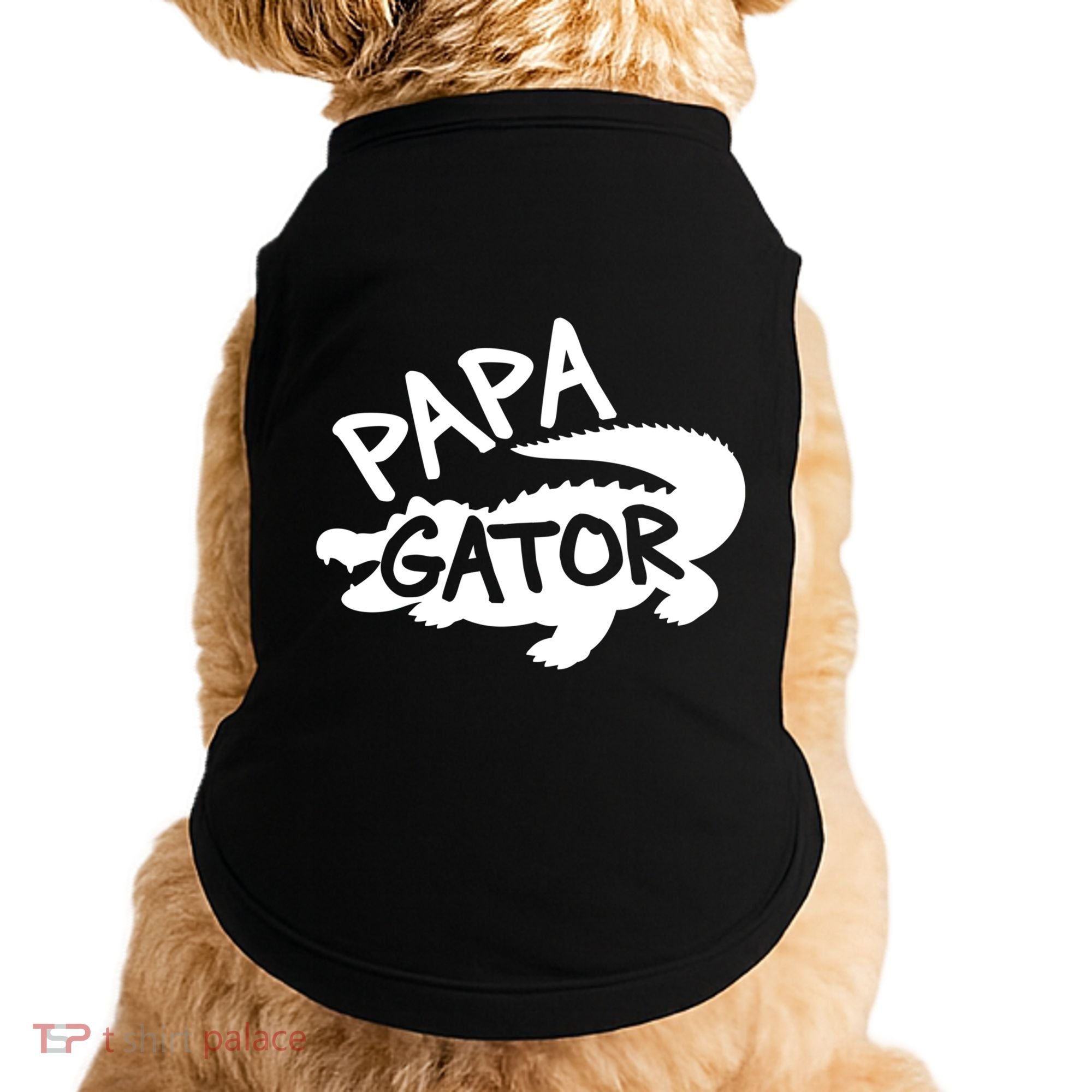 Papa Gator Dad Fathers Day Alligator Daddy Crocodile Cool Gift Doggie Tank
