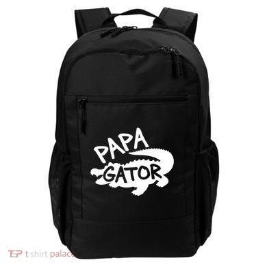 Papa Gator Dad Fathers Day Alligator Daddy Crocodile Cool Gift Backpack